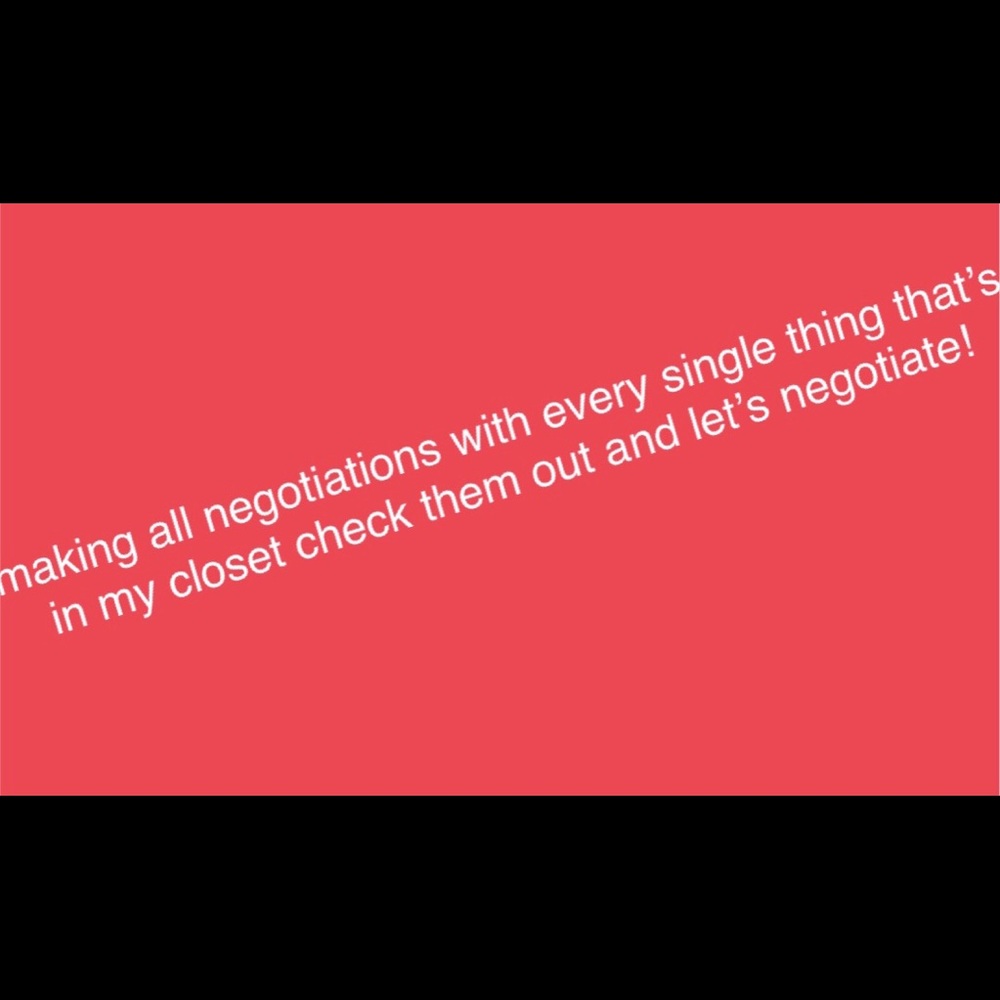 let’s negotiate everything